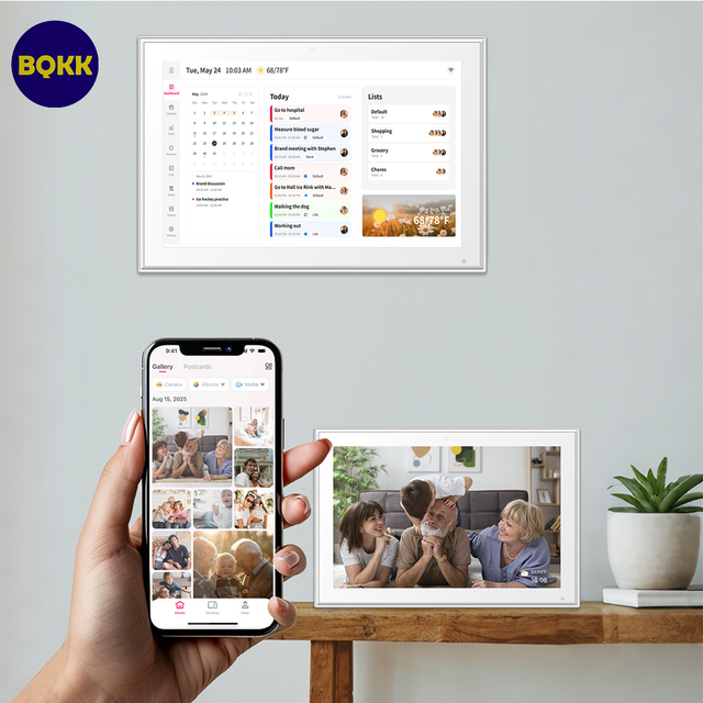 OEM Factory 15.6 Inch Android WiFi Smart Display Touch Screen 32GB Cloud Album Logo Printing Wholesale Digital Photo Frame