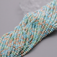 Perles de verre facettées AB de 4 mm, perles en cristal pastel macaron, perles en vrac pour la fabrication de bijoux DIY, accessoires vestimentaires