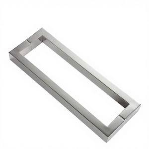 Manija de Puerta Contemporánea de Acero Inoxidable y Vidrio Templado, Orificios Ajustables, Diseño Ambidiestro, Control Táctil, 5 Años de Garantía - Product Image 2