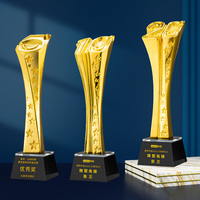 Trophées en métal et résine gravés au laser, de qualité supérieure, avec logo personnalisé, durables, pour la décoration de la maison, les sports et les événements - Prix de gros