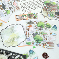 Kit d'autocollants PET personnalisés OEM pour maison de poupée, boulangerie, chambre d'animaux mignons, scènes miniatures 3D Kawaii à faire soi-même – Votre design
