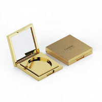 Nouvelle palette de fards à paupières Choebe Purple Gold à grille unique, étui à blush, poudre compacte, emballage cosmétique pour personnalisation