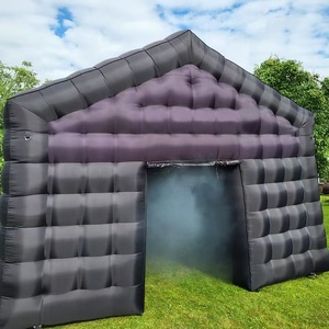 Grande discoteca portatile nera ha condotto l'illuminazione tenda da discoteca popolare Music Bar pubblicità gonfiabile per feste - Product Image 4