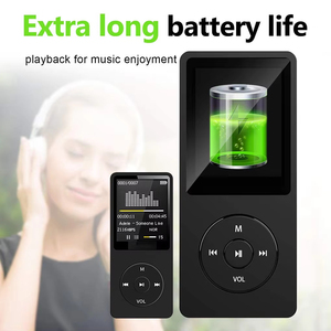 Lecteur MP3 bleu avec écran de 2 pouces, lecteur de musique portable avec prise en charge de la carte TF - Product Image 3