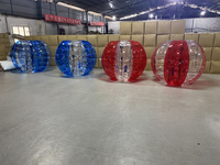 Vente chaude de Bubble Soccer pour adultes, pare-chocs gonflable pour le corps, joie sans fin, ballon à bulles en TPU/PVC, produit de sport et de divertissement