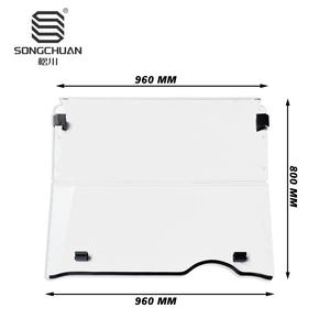 Pare-brise en acrylique pour chariot de golf EZGO RXV ancien modèle, 4 mm transparent - Directement du fabricant - Product Image 2