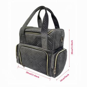 BSCI Factory Velvet Multifunction Makeup <b>Nail</b> <b>Polish</b> <b>Organizer</b> Bag Double-layer Large Capacity Portable Storage Backpack - Product Image 1