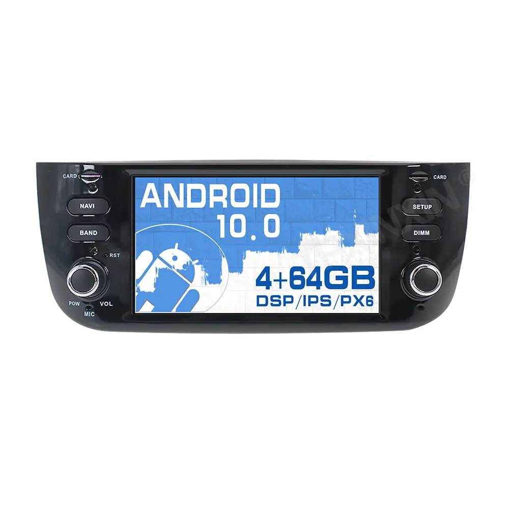 Android 10.0 Dsp PX6 Voor Fiat Punto 2009-2015 Auto Gps Navigatie Auto Radio Stereo Dvd Multimedia Video Player autoradio 2Din