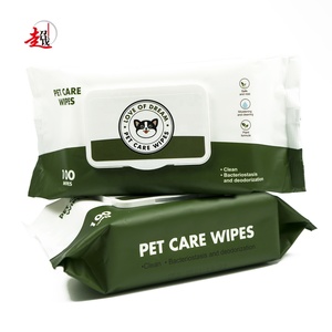 Toalhetes descartáveis para animais, toalhetes húmidos para cachorros e gatos, limpeza de animais de estimação