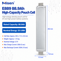 Cellule Pouch E889 3.7V 88.9Ah à Haute Densité Énergétique, Décharge Impulsive 550A pour Bus Électriques, Camions et Systèmes de Stockage d'Énergie