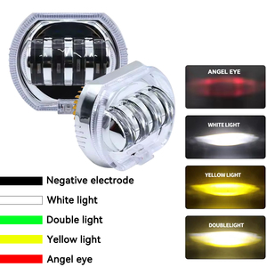 LELANPU Luces RGB Accesorios para <span class=keywords><strong>Moto</strong></span>, Faro Delantero LED para Motocicleta, para <span class=keywords><strong>Harley</strong></span> <span class=keywords><strong>Davidson</strong></span> Vrod Iron 883 Vespa GTS - Product Image 5