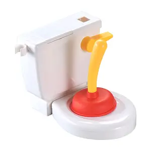 시뮬레이션 된 화장실 장난감, 압축 해제 및 압축 해제를위한 재미 있고 장난 장난감.