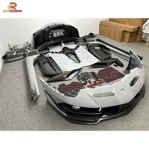 Kit de Carrocería SVJ Style en Fibra de Carbono Parcial para Lamborghini Aventador LP700 LP720, Parachoques Delantero, Alerón Trasero, Faldones Laterales, Cubierta del Motor - Product Image 2