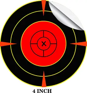 Shooting Splatter Target 4 Zoll Bogens chießen Jagd Schieß praxis 500 Stück Training Reactive Paper Target Aufkleber