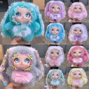 ตุ๊กตากระต่ายโลลิ น่ารัก นุ่มนิ่ม ทำจากใยโพลีเอสเตอร์ ลายดอกไม้ การ์ตูน ของขวัญ ตุ๊กตาห้อยประดับ - Product Image 2
