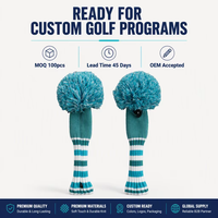 Couvre-chef en tricot de Golf pour conducteur de bois, Logo de personnalisation hybride Fairway, couvre-chef de Club de Golf tricotés