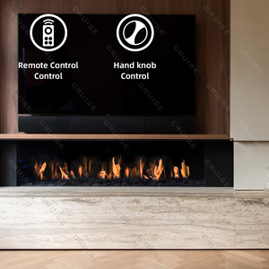 Lò sưởi du lịch mô-đun điều khiển từ xa thông minh đơn/đôi hàng ngọn lửa nhiều thiết bị bảo vệ khách sạn tích hợp - Product Image 3