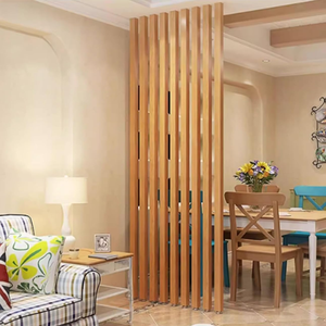 Poteaux de cloison en aluminium sur mesure, séparateur de pièce Art Déco, colonne décorative creuse translucide en métal à lattes, <span class=keywords><strong>du</strong></span> sol au plafond - Product Image 2