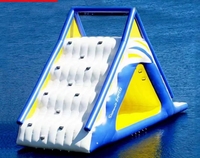 Ventes directes usine : Toboggan aquatique gonflable d'extérieur, équipement de parc aquatique, toboggan gonflable flottant pour piscine au sol