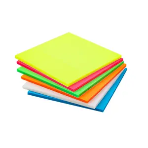 Bview Art High Quality Transparent waterproof 75*75 mm 50 sheets Sticky notes for school,office