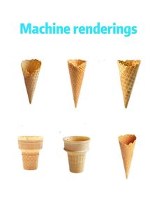 Machine à gaufres et cornets à pizza électrique commerciale automatique 220V, nouvelle machine à cornets de crème glacée - Product Image 3