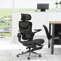 Chaise de bureau ergonomique moderne en maille, certifiée BIFMA, avec appui-tête 5D réglable et élastique, idéale pour l'école, la maison et le bureau