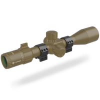 TYPHON 6-24x50IR FFP LPVO Premier plan focal 30mm Tube de visée avec arrêt zéro avec anneau de portée