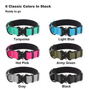 <span class=keywords><strong>Collar</strong></span> táctico reflectante para mascotas de alta calidad al por mayor, neopreno acolchado con cuero de microfibra - Product Image 5