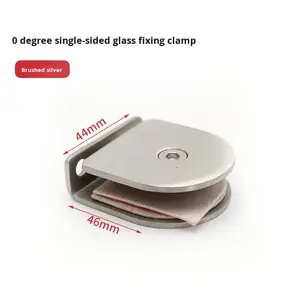 Soporte de Barandilla para Baño con Clip de Fijación de Vidrio Moderno, Marco de Soporte para Cuarto de Ducha, Placa de Soporte Multiángulo de Acero Inoxidable 304, Mainland - Product Image 6