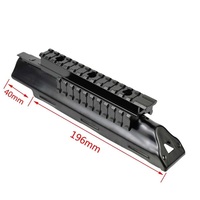 Adaptor Penyangga Senter Teleskop Aluminium Alloy 6061 T6 Hitam Doff dengan Rel 21mm untuk Dudukan Monopod - Ringan untuk Penggunaan Luar Ruangan