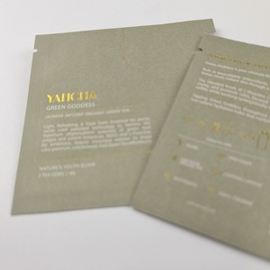 Sacchetto <span class=keywords><strong>di</strong></span> <span class=keywords><strong>Carta</strong></span> PLA Personalizzato 100% Biodegradabile con Stampa in Oro, Bustina Piatta Piccola Termosaldabile per Polvere <span class=keywords><strong>di</strong></span> Matcha e Caffè 3g 5g - Product Image 2