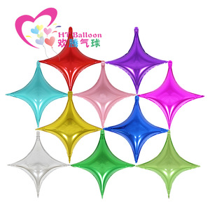 HT <b>Balloon</b> 26-Inch Four Pointed <b>Star</b> Foil <b>Balloons</b> In 11 Colors Wedding Birthday Party Decoration - Product Image 2