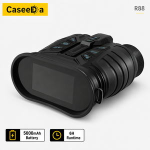 กล้องส่องกลางคืนแบบถ่ายภาพความร้อนหลายสเปกตรัม R88 พร้อมเครื่องวัดระยะด้วยเลเซอร์, ความละเอียด 320x240, วิดีโอ 5K ระบบ GPS คู่ R88 4-in-1 รุ่น Tactical - Product Image 2