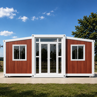 Maison modulaire préfabriquée économique et écologique de 20 pieds ou 40 pieds, extensible, avec salle de bain, pour complexe écologique