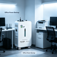 Fuxile Power 16kWh 6200W İstiflenebilir Hepsi Bir Arada ESS Yer Tipi LiFePO4 Enerji Depolama Sistemi Akıllı BMS Ev Tipi Güneş Enerjisi