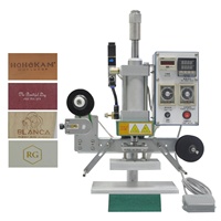 Machine d'estampage pneumatique à chaud Machine à gaufrer le cuir Machine d'impression de feuille d'or pour moule en cuivre logo Timbre Carte de visite