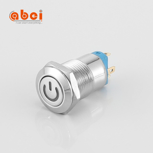 ABEI Diameter 12mm 16mm <span class=keywords><strong>on</strong></span> <span class=keywords><strong>off</strong></span> untuk lampu daya Led 5V <span class=keywords><strong>12V</strong></span> 110V tahan air Reset/menempel daya logam tombol tekan harga - Product Image 3