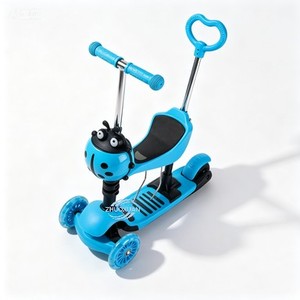 Véhicule 5-en-1 transformable pour tout-petit avec double fonction de conduite toutes situations et poignées de traction assistées par les parents détachables, design compact - Product Image 4