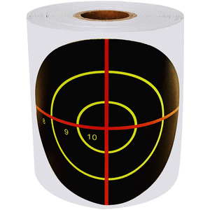 <b>Shooting</b> Target Roll Paper Bullseye Sticker Self Adhesive For Practice Range Use - Product Image 2