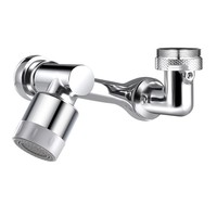 Tête de robinet universelle en forme de U avec bras mécanique, adaptateur multifonction pour lavabo, bras oscillant rotatif, tête anti-éclaboussures en acier inoxydable, design moderne