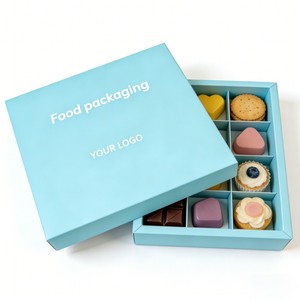 Scatola per Cioccolatini Personalizzata Usa e Getta, Scatola in Cartone Riciclabile per Biscotti, <span class=keywords><strong>Mini</strong></span> Confezione Regalo per Dolcetti - Product Image 1