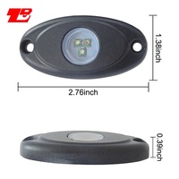 Luces LED de alto brillo para chasis de vehículo, 12V, 24V, resistente al agua, rojo, ámbar, blanco, verde, azul, bajo rueda