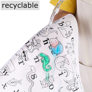 Tapis en silicone réutilisable pour graffitis, tapis de dessin lavable, tapis de table à manger avec alphabet et chiffres, tapis d'apprentissage en silicone pour bébé - Product Image 2