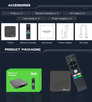 Nouvelle Box TV Intelligente Amlogic S905Y5 Android 14 Décodeur Z8 Pro Y5 2G 16Go avec Télécommande Vocale Smart Box Z8pro