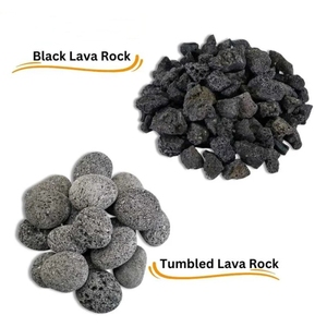 Guijarros de lava negra para drenaje de borde - Product Image 2