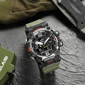 SMAEL – <span class=keywords><strong>montre</strong></span> numérique de style 8072G pour hommes, haute vente, OEM & ODM sport chrono, double analogique, 2021 - Product Image 6