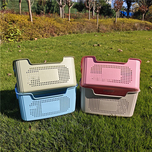 Cesta de Almacenamiento de Plástico Rectangular, Organizador de Ropa Portátil para el Hogar, Organizador de Ropa Multifuncional, Cesta de Regalo - Product Image 2