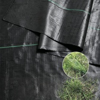 Kain Penahan Gulma Tahan Lama untuk Kebun, Tahan UV, Bernapas, Penutup Tanah untuk Kebun Bunga, Jalan Masuk, dan Halaman