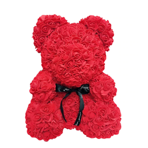 Flower Bear <b>Photo</b> <b>Booth</b> Prop Soap Rose Handmade Wedding Decoration 17 In - Product Image 5