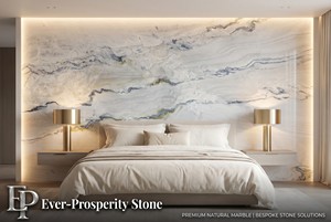 Losa de Mármol Blanco Nube Natural Pulido, Moderno, Exótico para Interiores, para Paredes Decorativas, Pisos, Encimeras, Villas de Lujo y Hoteles - Product Image 4